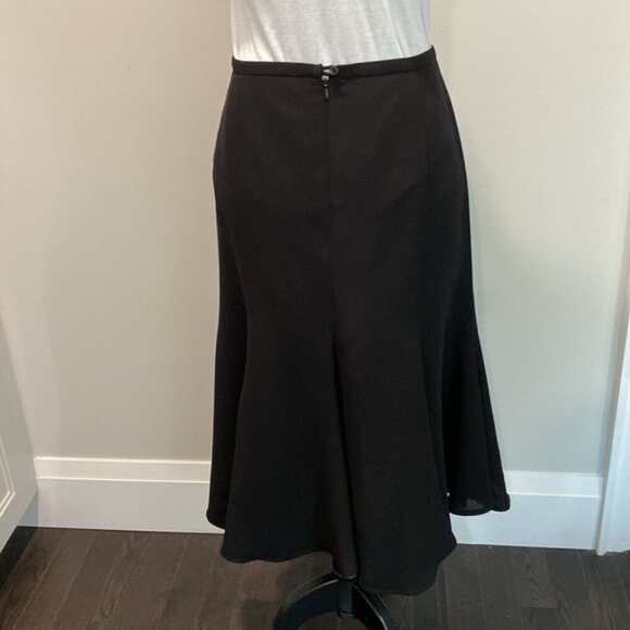 Melanie Lyne Black Flowy A-line skirt Size 10 - Picture 5 of 14